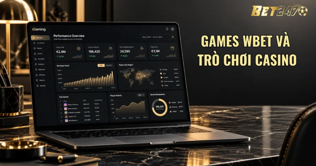 games wbet và trò chơi casino, trò chơi bàn WBET, dealer WBET