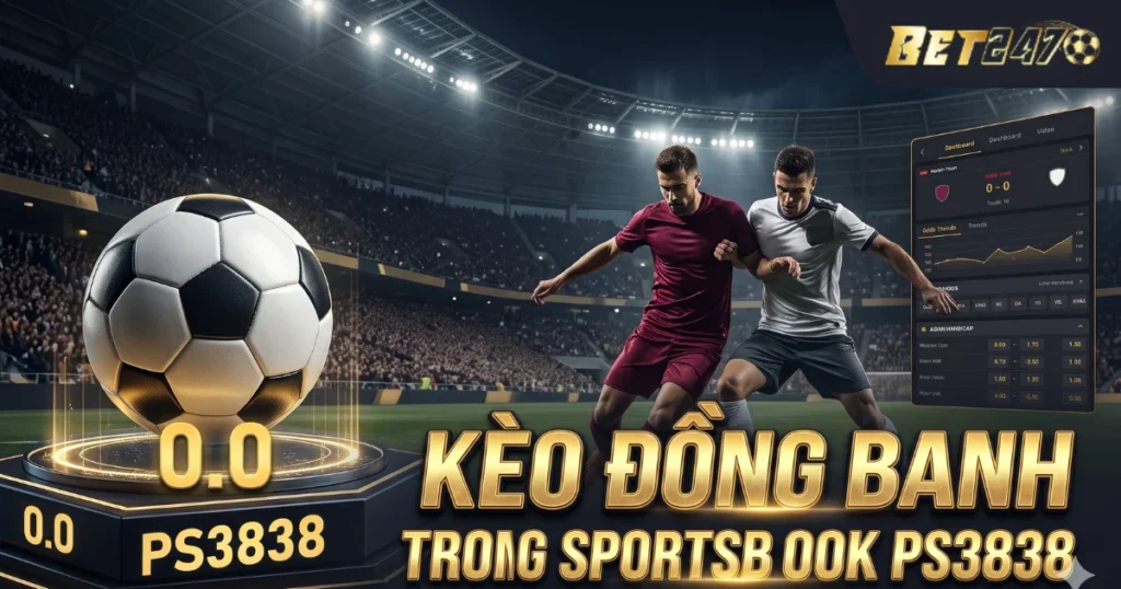 kèo đồng banh trong sportsbook ps3838, mốc chấp bằng không PS3838, cách phân biệt kèo PS3838
