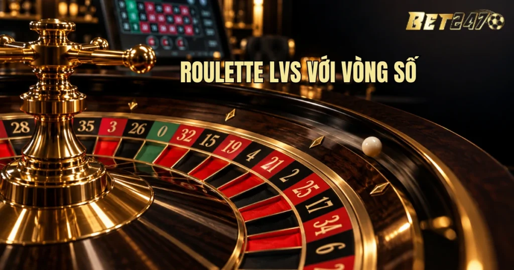 roulette lvs với vòng số, vòng số LVS, màu ô LVS