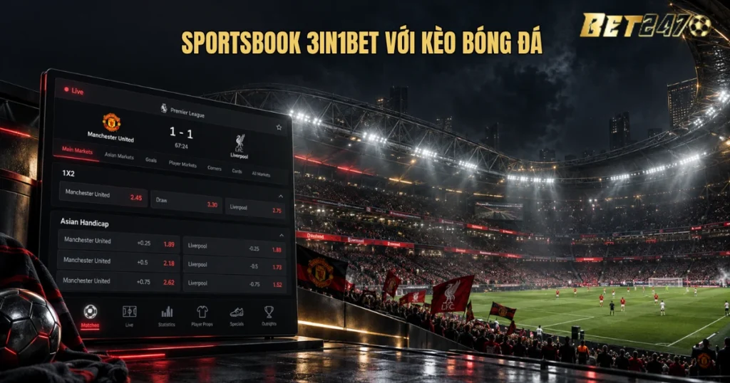 sportsbook 3in1bet với kèo bóng đá, thị trường bóng đá 3IN1BET, cửa kèo 3IN1BET